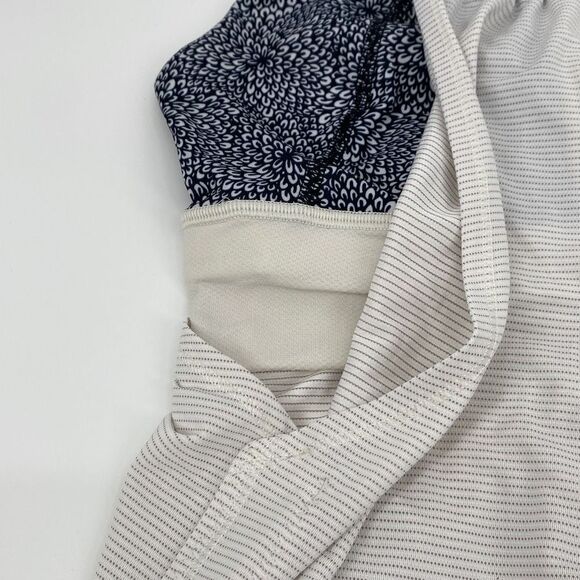 Lululemon Run Times Cinch Running Tank size 6 Heathered Ghost Plush‎ Petal Black - Picture 2 of 10